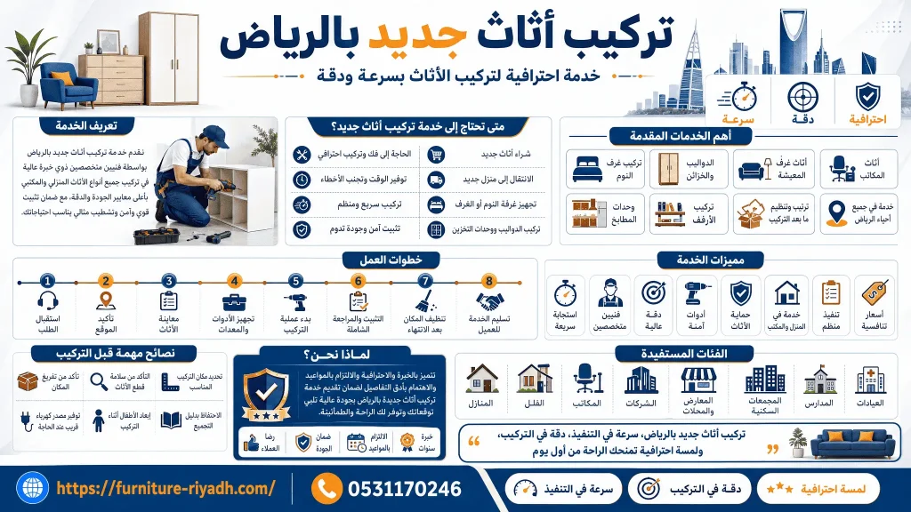 تركيب اثاث جديد بالرياض 